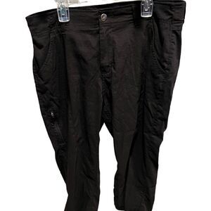 Khombu black Capri pants light weight size large‎